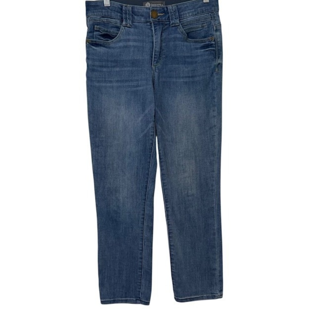 Democracy Ab Technology "Ab"solution Mid Wash Straight Leg Ankle Jeans Womens 6